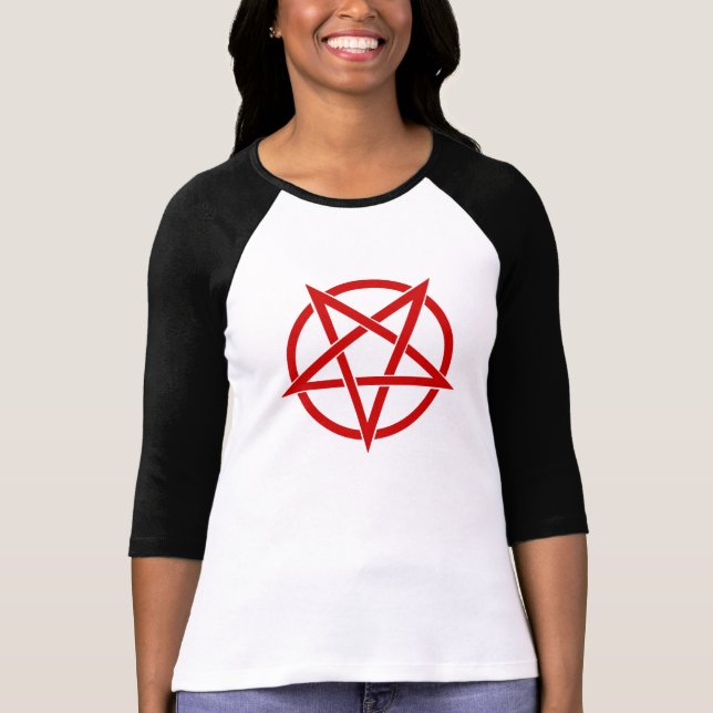 Camiseta Capa invertida do Pentagram 3/4 (Frente)