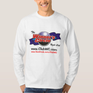 Camiseta Capa longa básica do círculo do vencedor NOVA