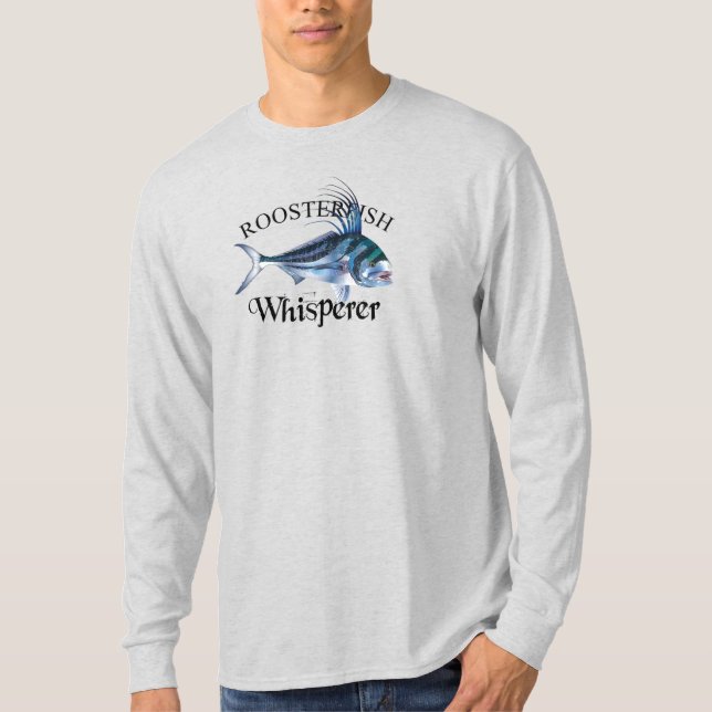 Camiseta Capa Longa Colorida De Sussura De Peixe-Roosterisc (Frente)