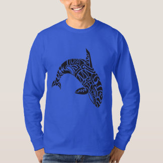 Camiseta Capa longa da orca do Totem