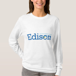 Camiseta Capa longa das senhoras de Edison (luz)