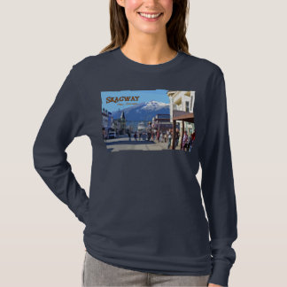 Camiseta Capa longa das senhoras de Skagway