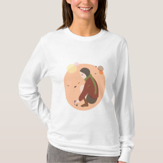 Camiseta Capa longa das senhoras do ~ do outono de Violetta