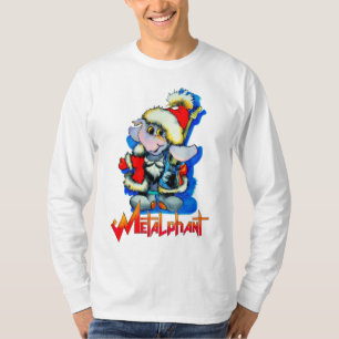 Camiseta Capa longa de adulto de férias de inverno metaló
