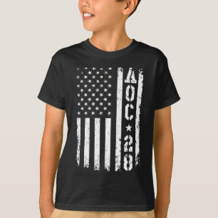 Camiseta Capa Longa De Bandeira Aoc 2028 Us