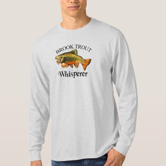 Camiseta Capa longa de guisado do Brook Trout (Frente)