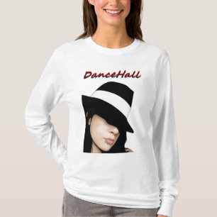 Camiseta Capa longa de Hoody das Dancehall-Senhoras