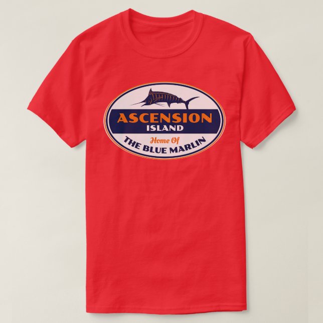 Camiseta Capa longa de pesca da ilha ASCENSION (Frente do Design)