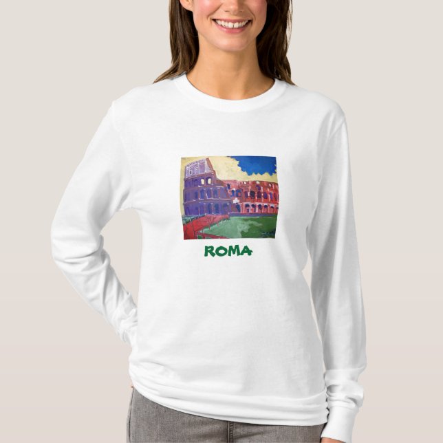 Camiseta Capa longa de ROMA (Frente)