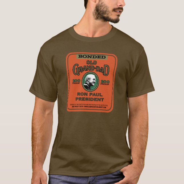 Camiseta Capa longa de Ron Paul Brown (Frente)
