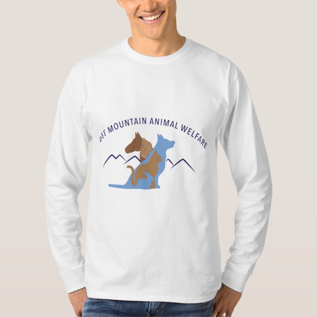 Camiseta Capa longa de WMAW, homens brancos (Frente)
