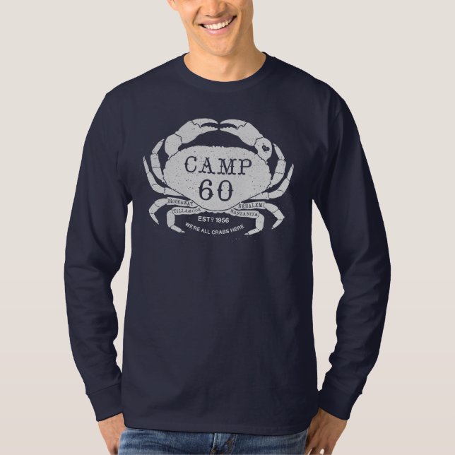 Camiseta Capa longa do campista Crabby (Frente)