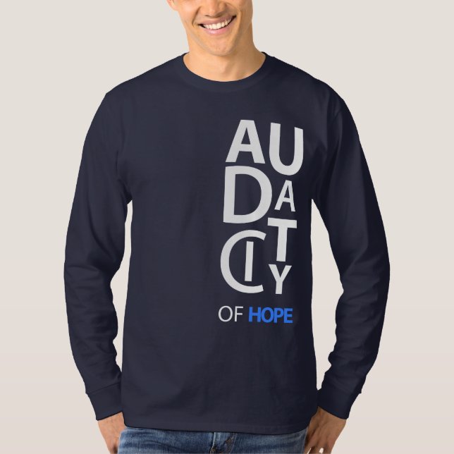 Camiseta Capa longa do desenhista da "audácia" (Frente)
