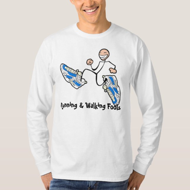 Camiseta Capa longa do Dri-Ajustado dos tolos (Frente)