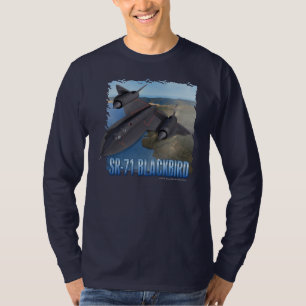 Camiseta Capa longa do melro SR-71