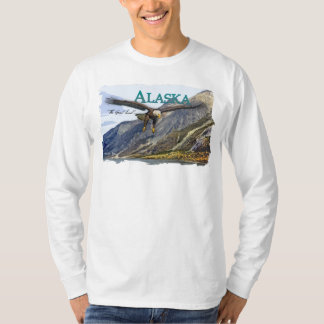 Camiseta Capa longa do roupa americano de Alaska (cabida)