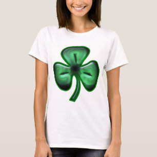 Camiseta Capa longa do trevo de 3 folhas