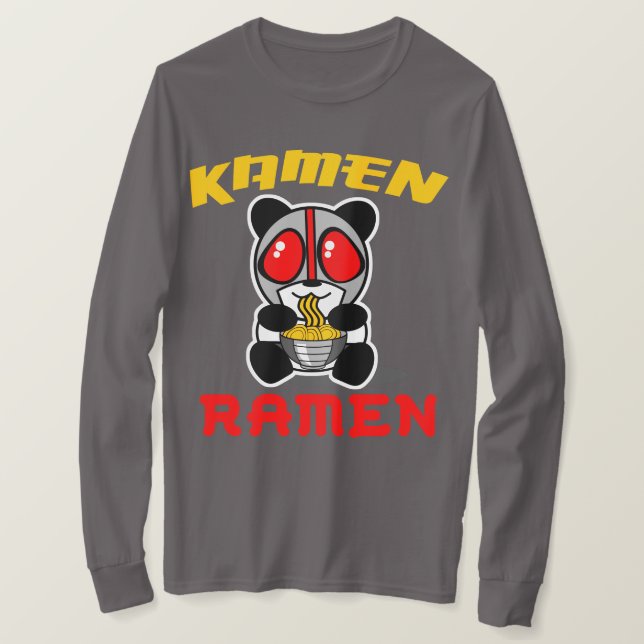Camiseta Capa longa dos Ramen de Kamen (Frente do Design)