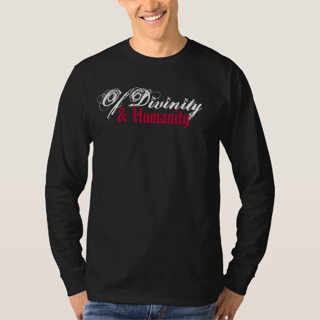 Camiseta Capa longa gráfica branca/vermelha (Frente)