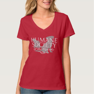Camiseta Capa Nano vermelho escuro do Short do V-Pescoço d