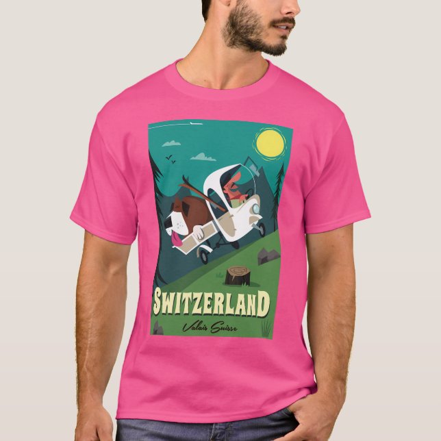 Camiseta Capa Poster de basebol suiça (Frente)