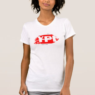 Camiseta Capa quente do boné do AA das senhoras dos lábio