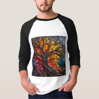 Camiseta Capa Raglan Tee Com Expressão De Arte -4