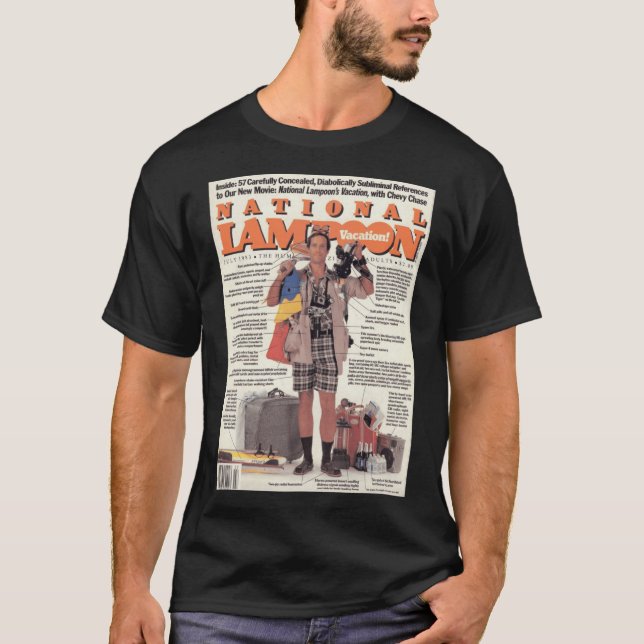 Camiseta Capa retro da National Lampoon Vacation (Frente)