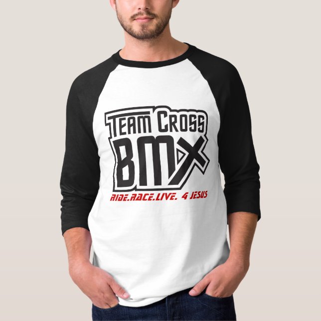 Camiseta Capa transversal da equipe BMX 3/4 (Frente)