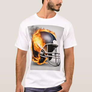 Camiseta Capacete Americano De Futebol Sobre Design Legal F