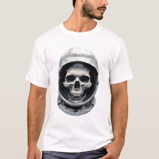 Camiseta Capacete Astronauta Enrolando Caveira