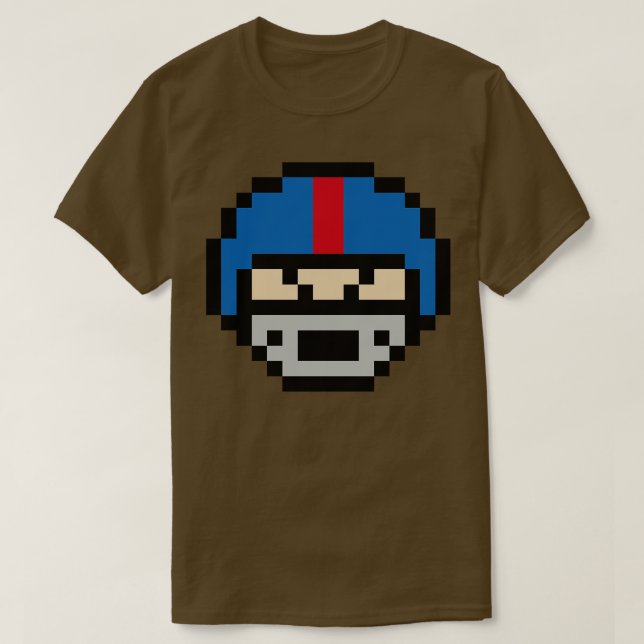 Camiseta Capacete de 8 bits Oxford (Frente do Design)