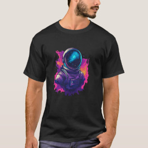 Camiseta Capacete de Astronauta Vibrante com Fantasia de Vi