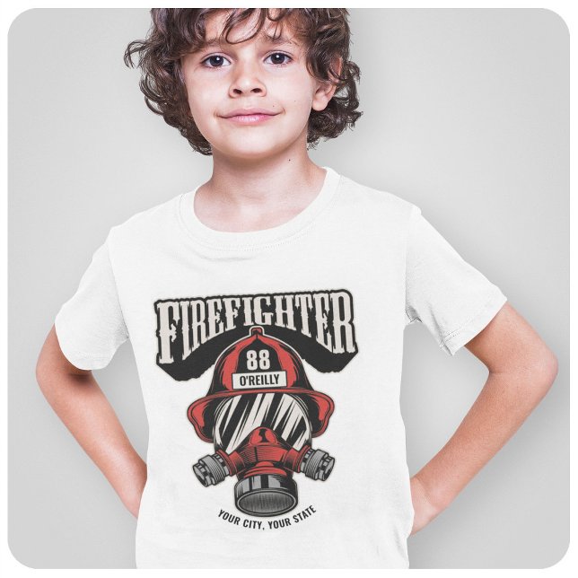 Camiseta Capacete de Bombeiros Personalizado (Criador carregado)