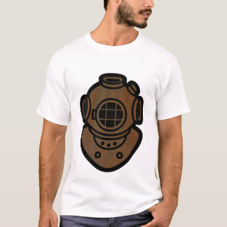 Camiseta Capacete de bronze do mergulho