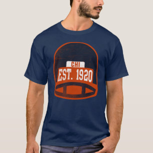 Camiseta Capacete de Futebol Americano Chicago Retro Oversi