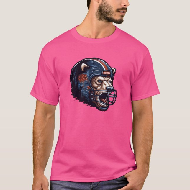 Camiseta Capacete de Futebol de Chicago (Frente)