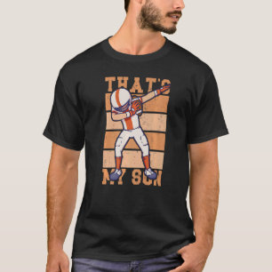 Camiseta Capacete de futebol que é meu filho Dabbing Futebo