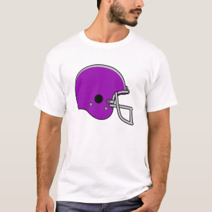 Camiseta Capacete de futebol roxo