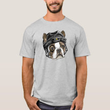 Capacete de Hóquei Negro de Boston Terrier