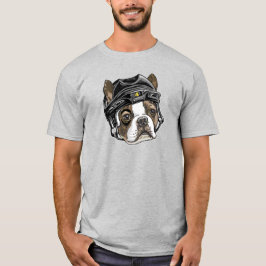 Camiseta Capacete de Hóquei Negro de Boston Terrier
