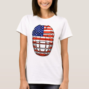 Camiseta Capacete de Hóquei no Gelo - EUA