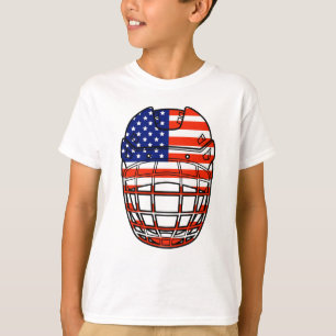 Camiseta Capacete de Hóquei no Gelo - EUA