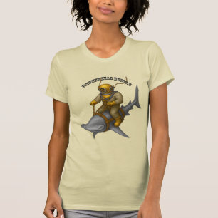 Camiseta Capacete de mergulhador vintage andando em um tuba