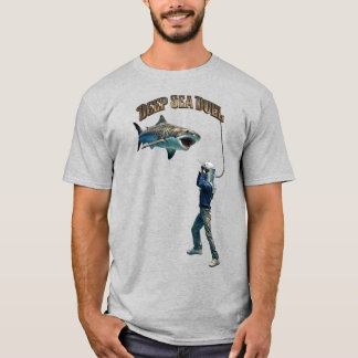 Camiseta Capacete de mergulhador vintage lutando com um tub