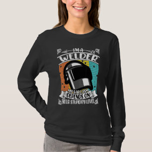 Camiseta Capacete de Soldador Mig Tig Soldagem de Arco de S