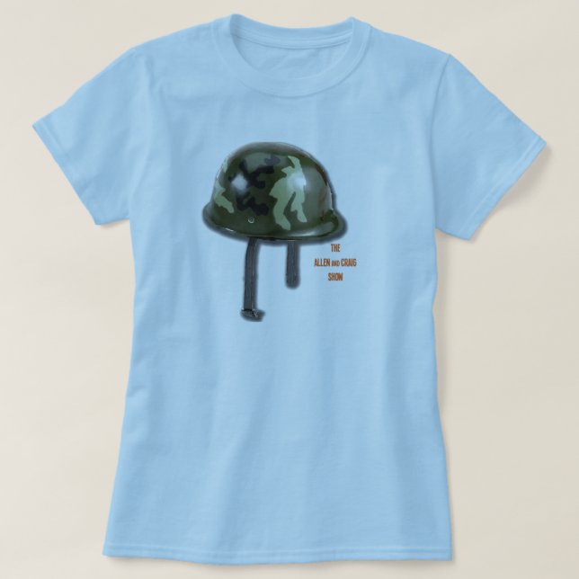Camiseta Capacete do exército (Frente do Design)