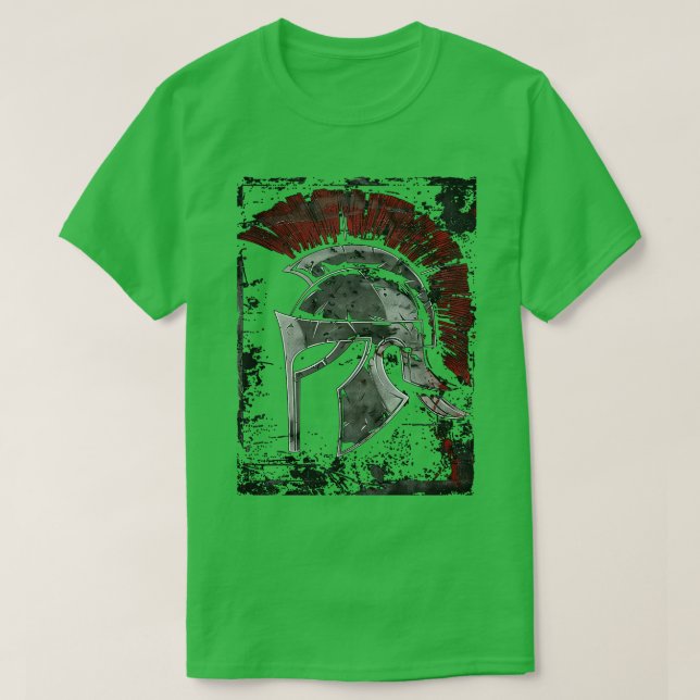 Camiseta Capacete do Guerreiro Spartan (Frente do Design)