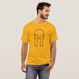 Camiseta Capacete espartano - o t-shirt básico dos homens