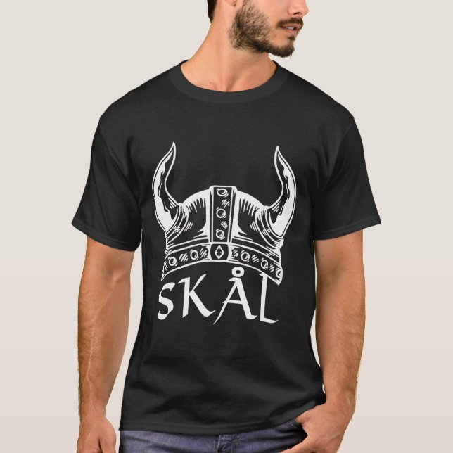 Camiseta Capacete Nórdico Celta Viking Valhalla (Frente)